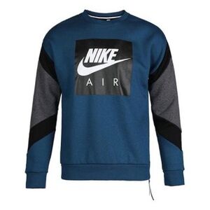 Nike Air Men's Blue and Black Sweater